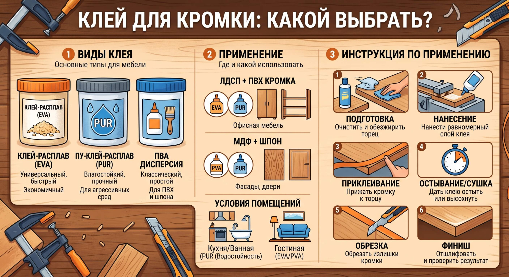Клей для кромки — какой выбрать: виды, применение, инструкция Клей для кромки — какой выбрать: виды, применение, инструкция